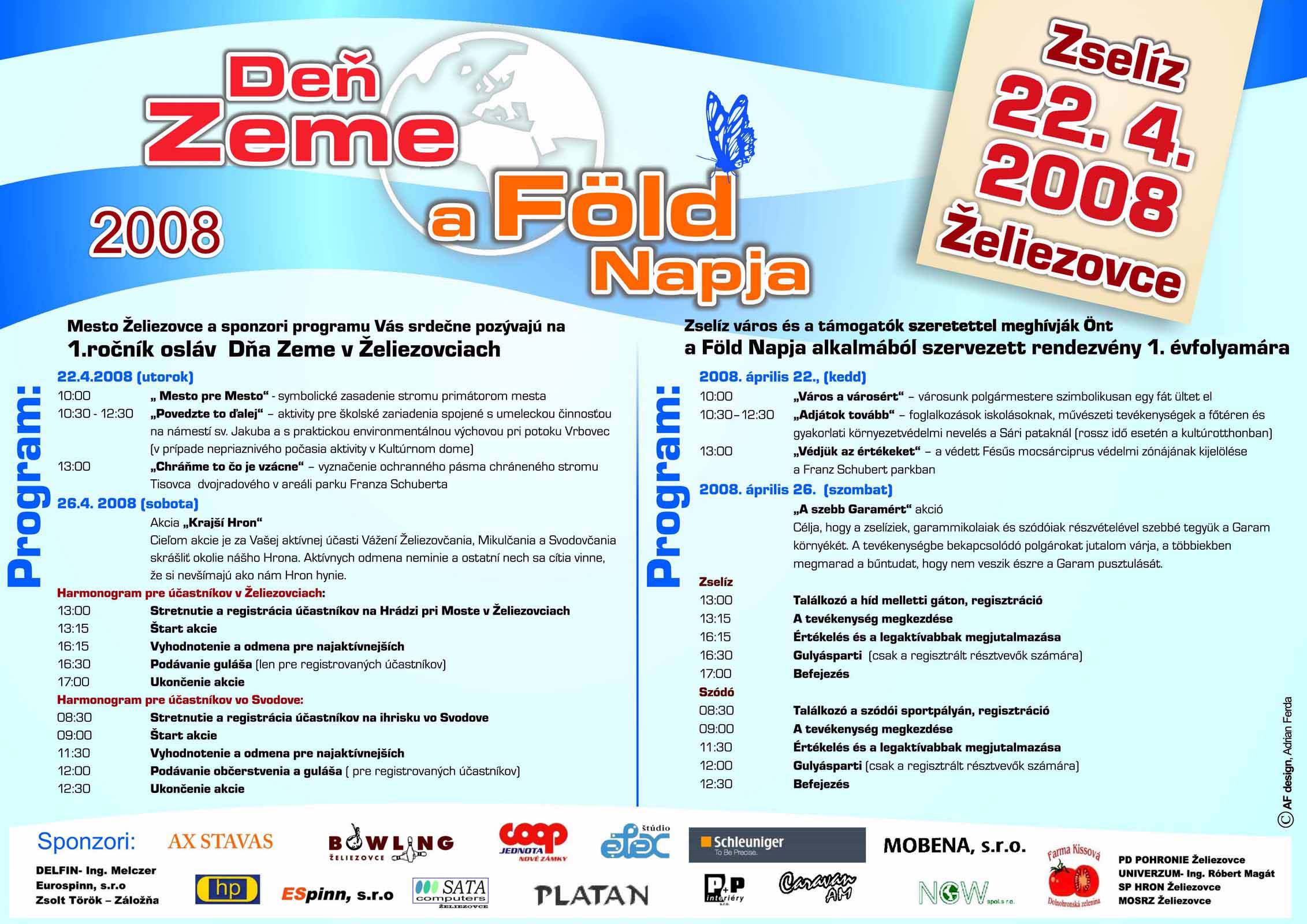 Plagát Deň Zeme 2008